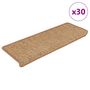Voir la diapositive 1 : VIDAXL Tapis d'escalier autocollants 30 pcs 65x21x4 cm orange