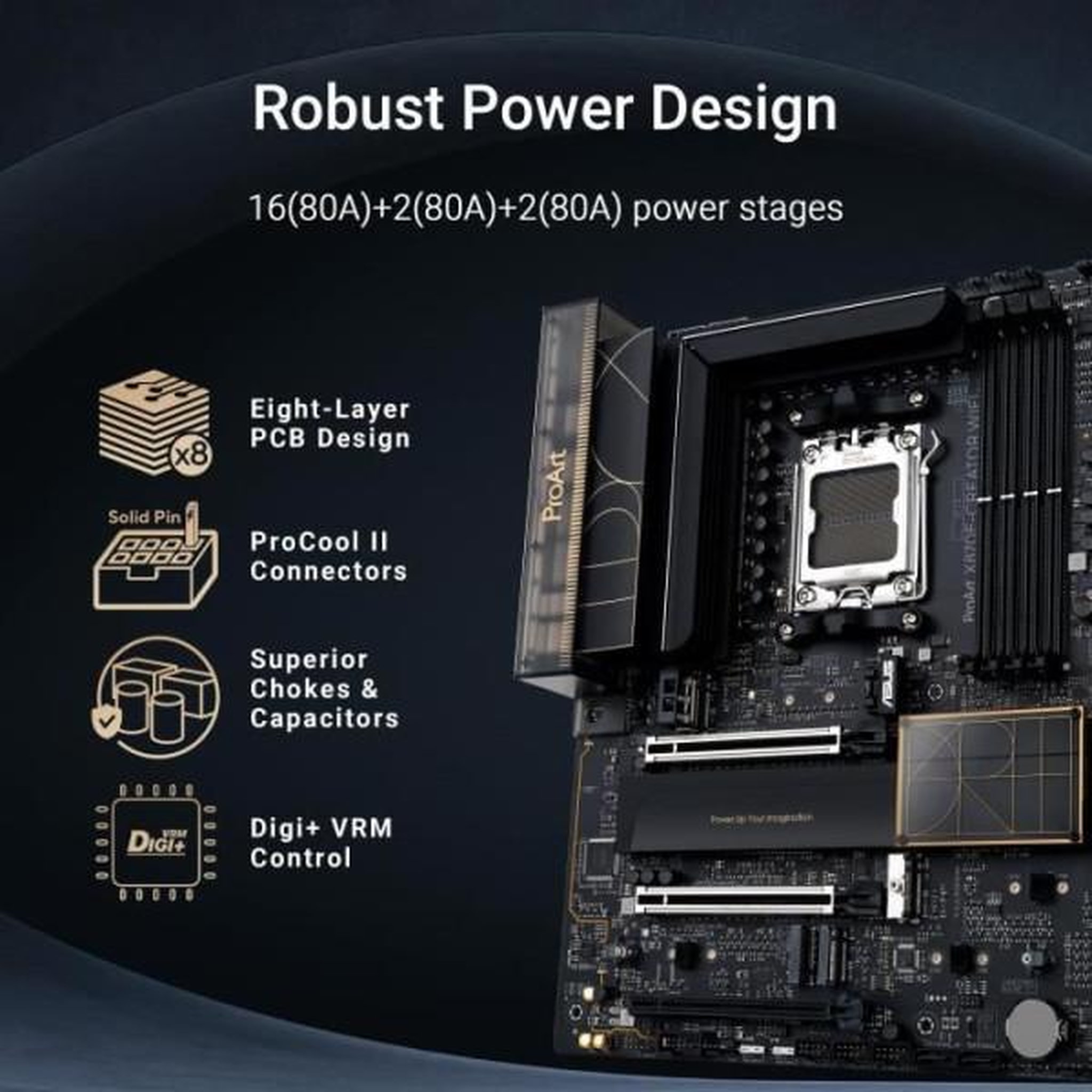 Voir la diapositive 4 : ASUS Carte mere - ASUS - PROART X870E-CREATOR WIFI