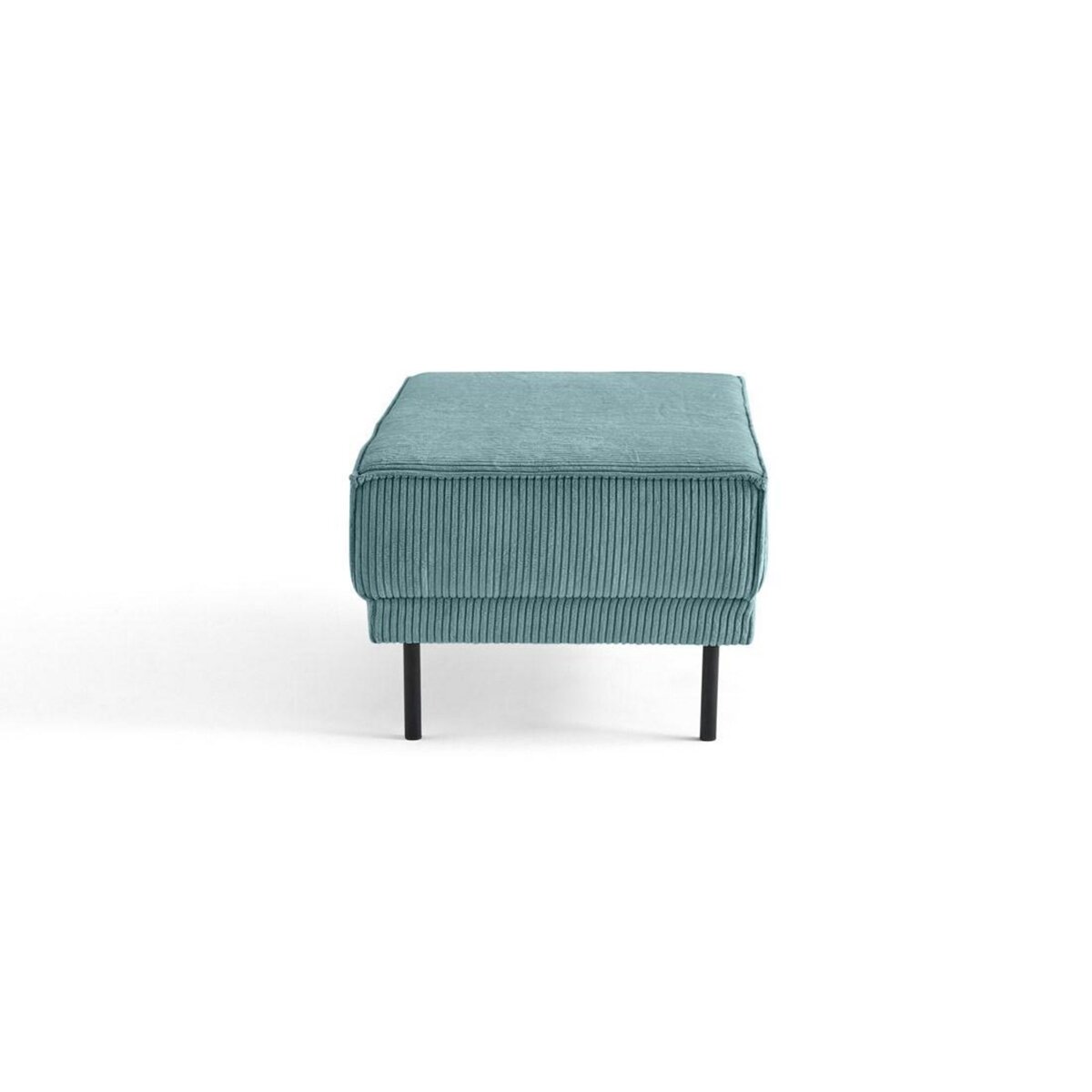 LISA DESIGN Charlie - pouf - pieds hauts - en velours côtelé