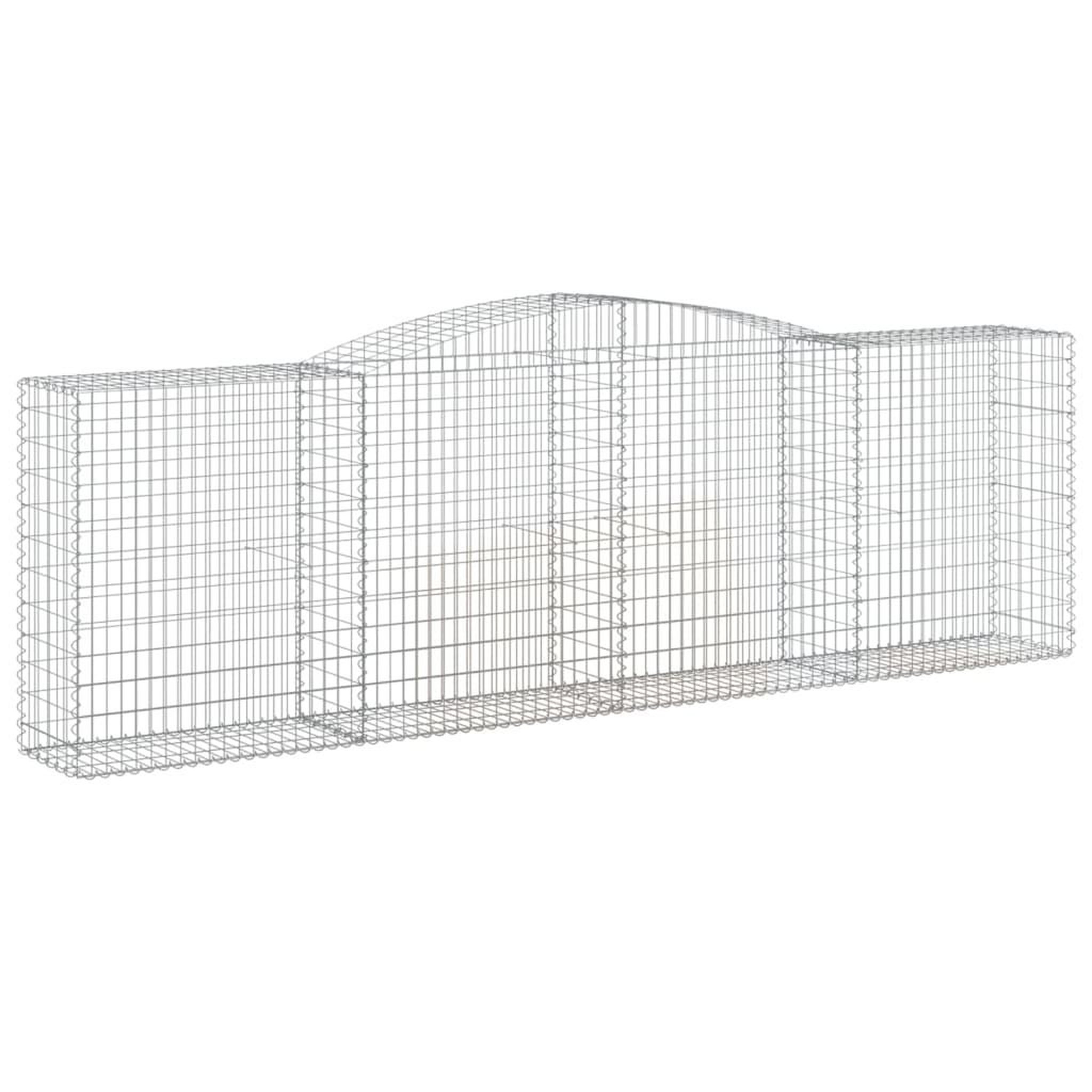 Voir la diapositive 3 : VIDAXL Paniers a gabions arques 25 pcs 400x50x120/140 cm Fer galvanise