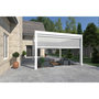 Voir la diapositive 6 : Pergola Bioclimatique autoportée 4x4 m - Aluminium - Blanc - VS OmBREA®