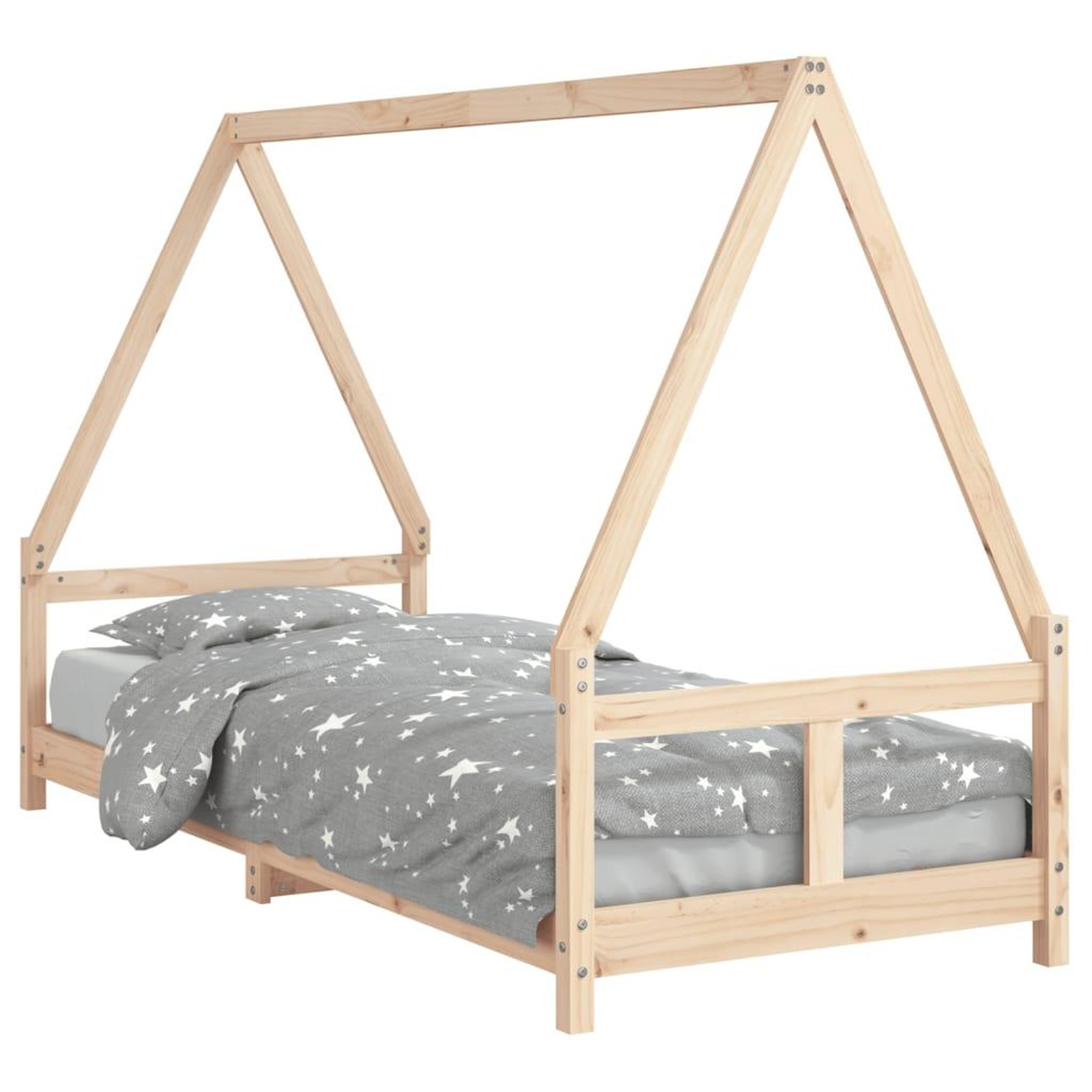 Voir la diapositive 2 : VIDAXL Cadre de lit pour enfants 80x200 cm bois de pin massif