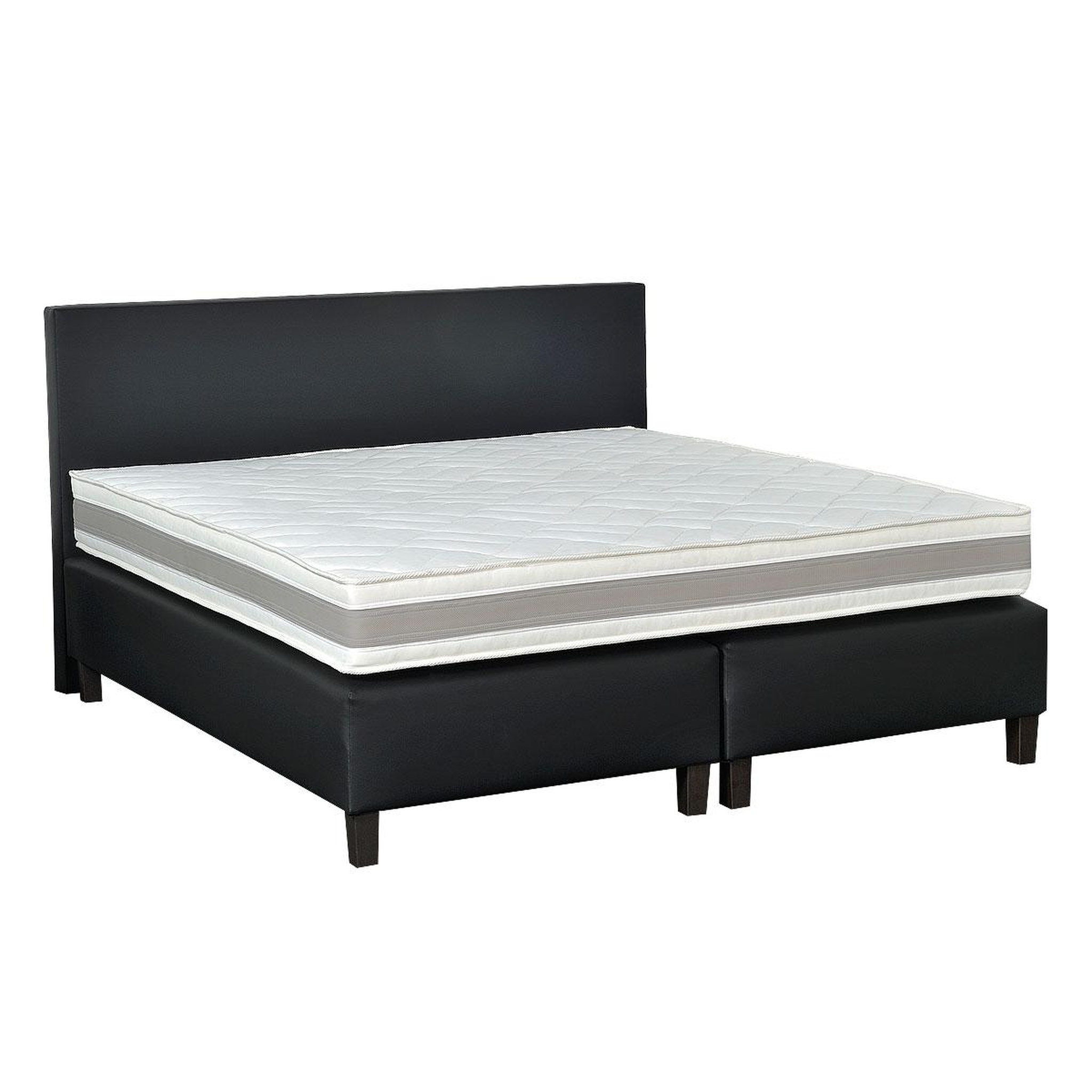 Voir la diapositive 1 : PRESTIGE Collection Ensemble complet Boxspring 160x200 cm RONAN