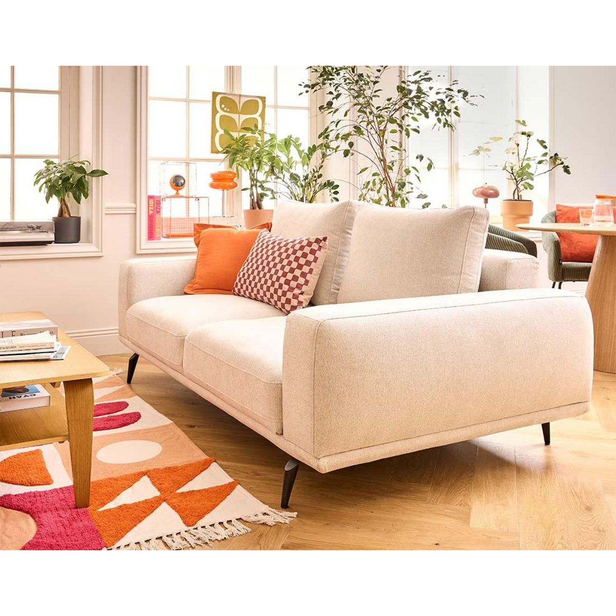 LISA DESIGN Vicence - canapé droit 2 places en tissu