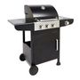 Voir la diapositive 3 : GARDENSTAR Barbecue à gaz en acier 3 brûleurs + 1 latéral MISTRA