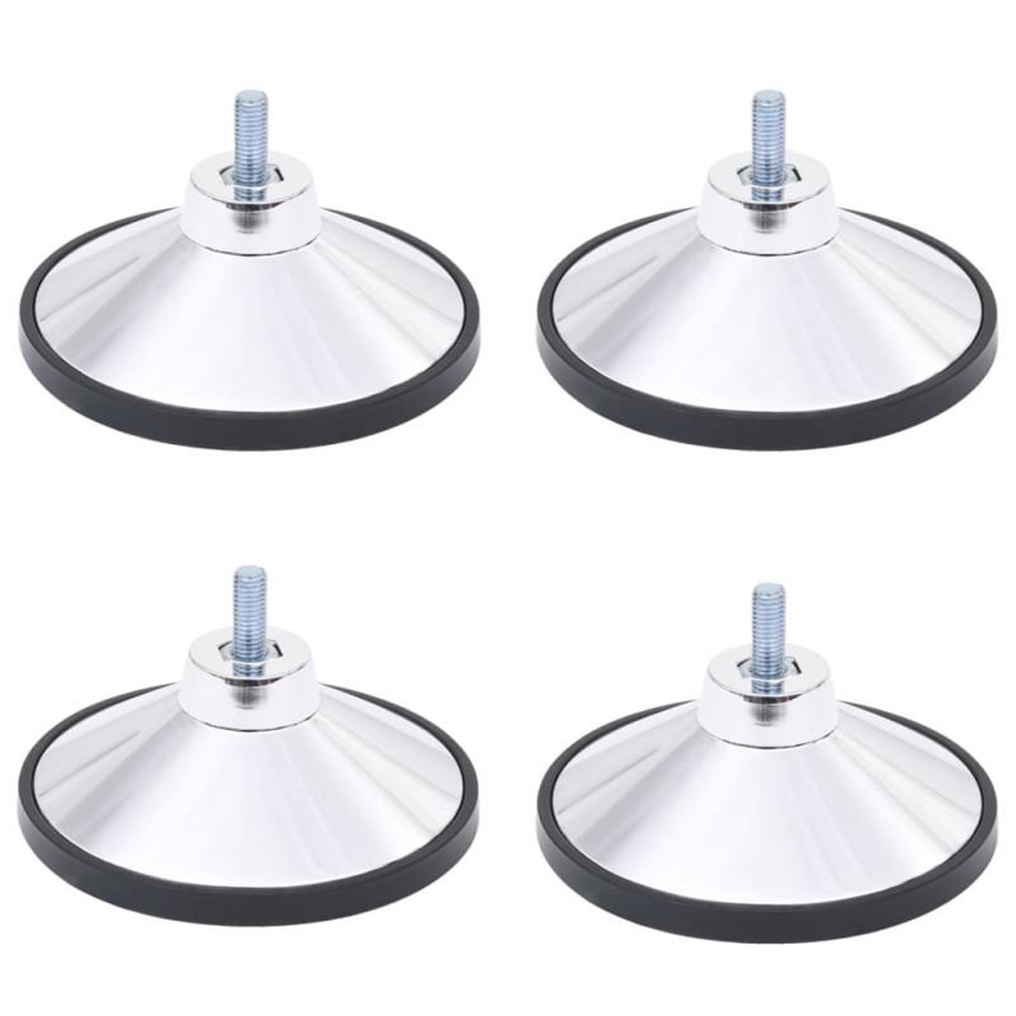 Voir la diapositive 3 : VIDAXL Pieds de baby foot 4 pcs Chrome