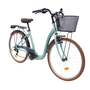 Voir la diapositive 2 : VELO - VTC 26'' Rigide Alu Femme Acier  City-E  - 7 vitesses - Enjambement bas - Panier avant - Porte-bagages
