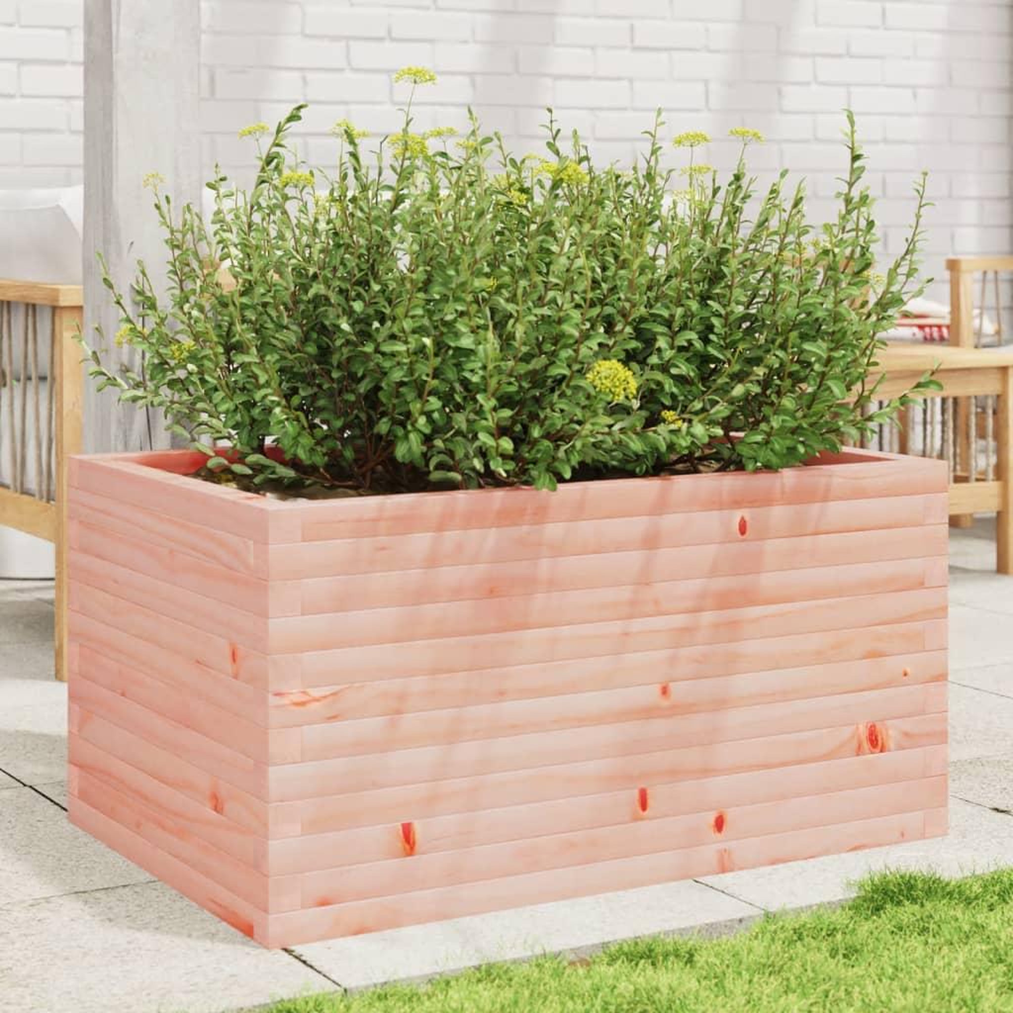 Voir la diapositive 3 : VIDAXL Jardiniere 90x60x45,5 cm bois massif de douglas