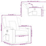 Voir la diapositive 6 : VIDAXL Fauteuil inclinable de massage electrique Rouge bordeaux Tissu