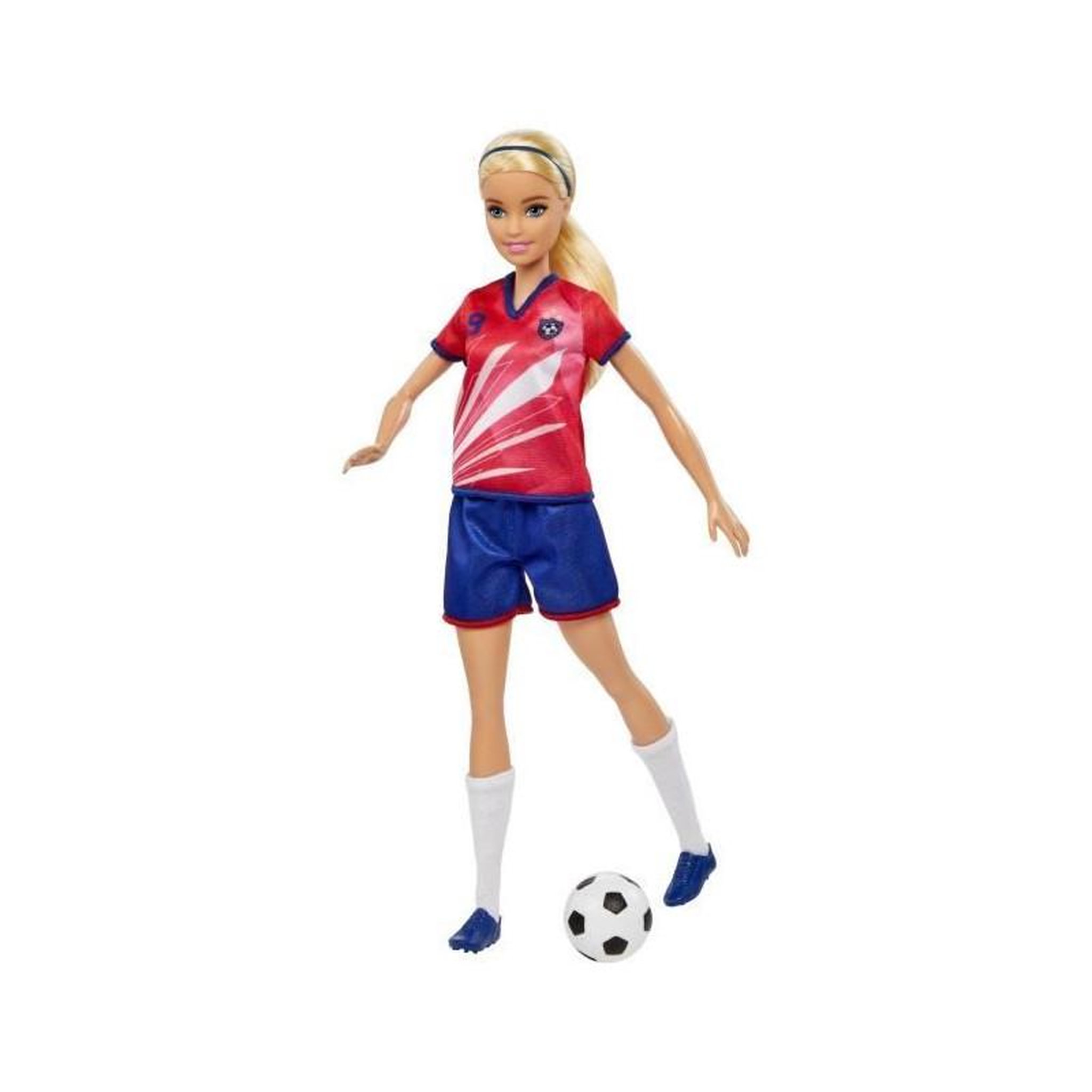 Voir la diapositive 4 : BARBIE Barbie - Barbie Footballeuse - Poupée Mannequin - Des 3 ans