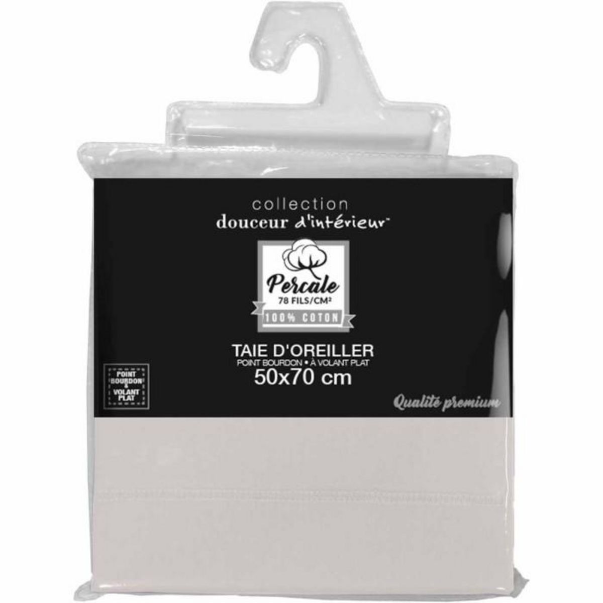 Paris Prix Taie d'Oreiller  Percaline  50x70cm Lin
