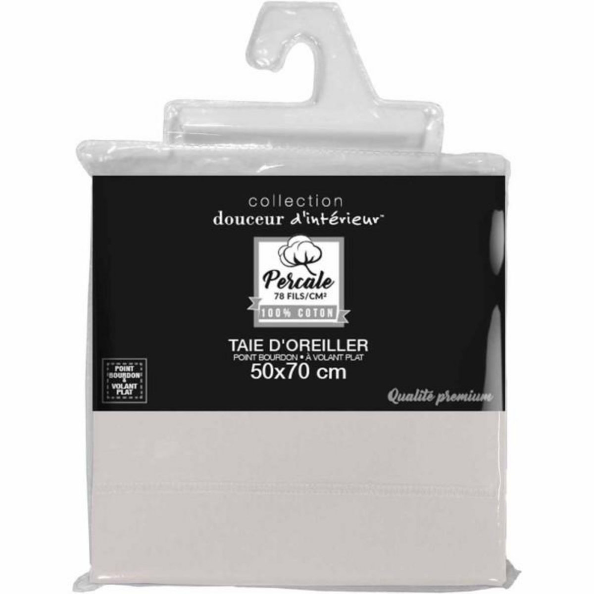 Paris Prix Taie d'Oreiller  Percaline  50x70cm Lin