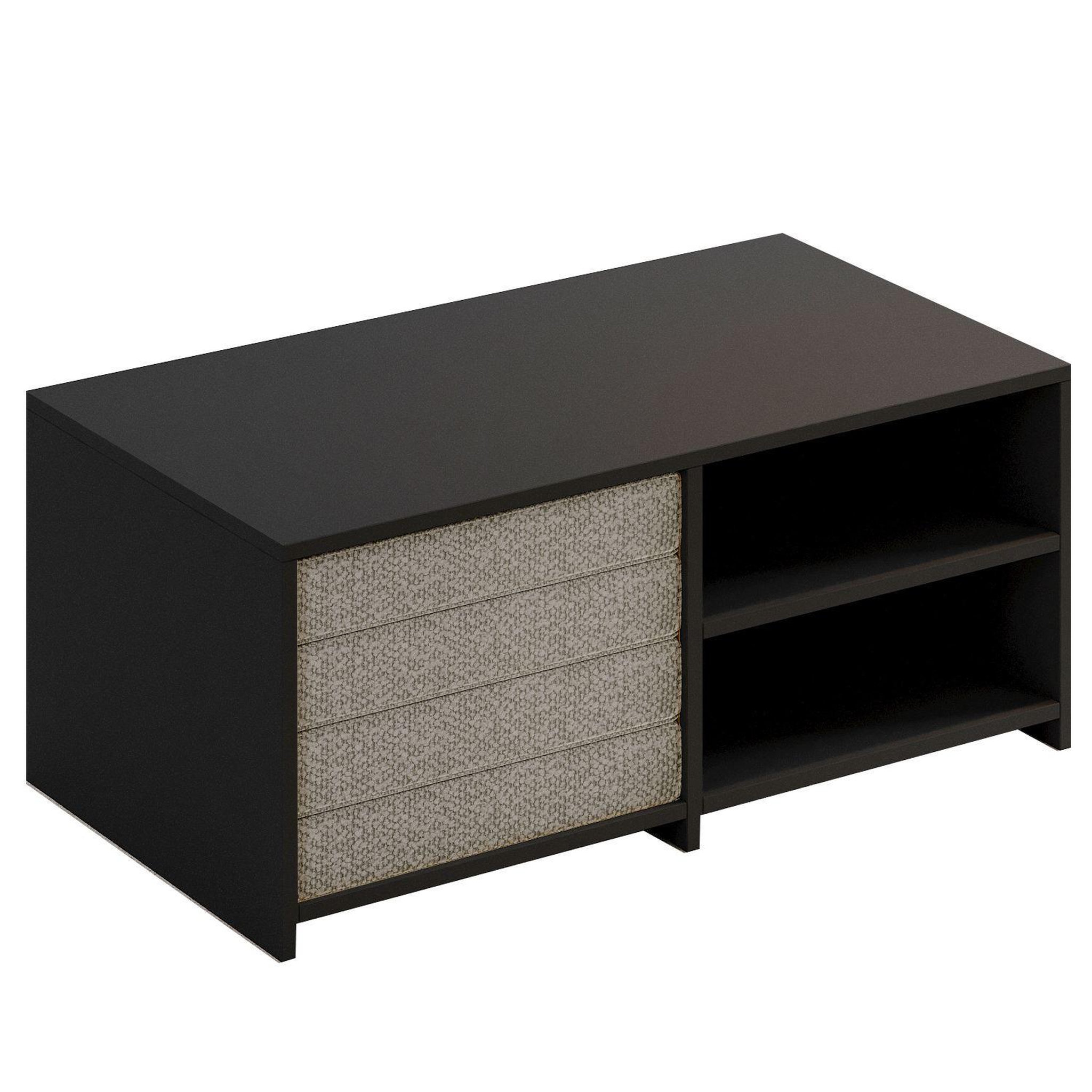 Habitat et Jardin Set de table basse en bois  gord  - 90 x 45 x 44.1 cm - anthracite