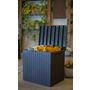 Voir la diapositive 2 : KETER Coffre de jardin en résine Citycube 113L Gris