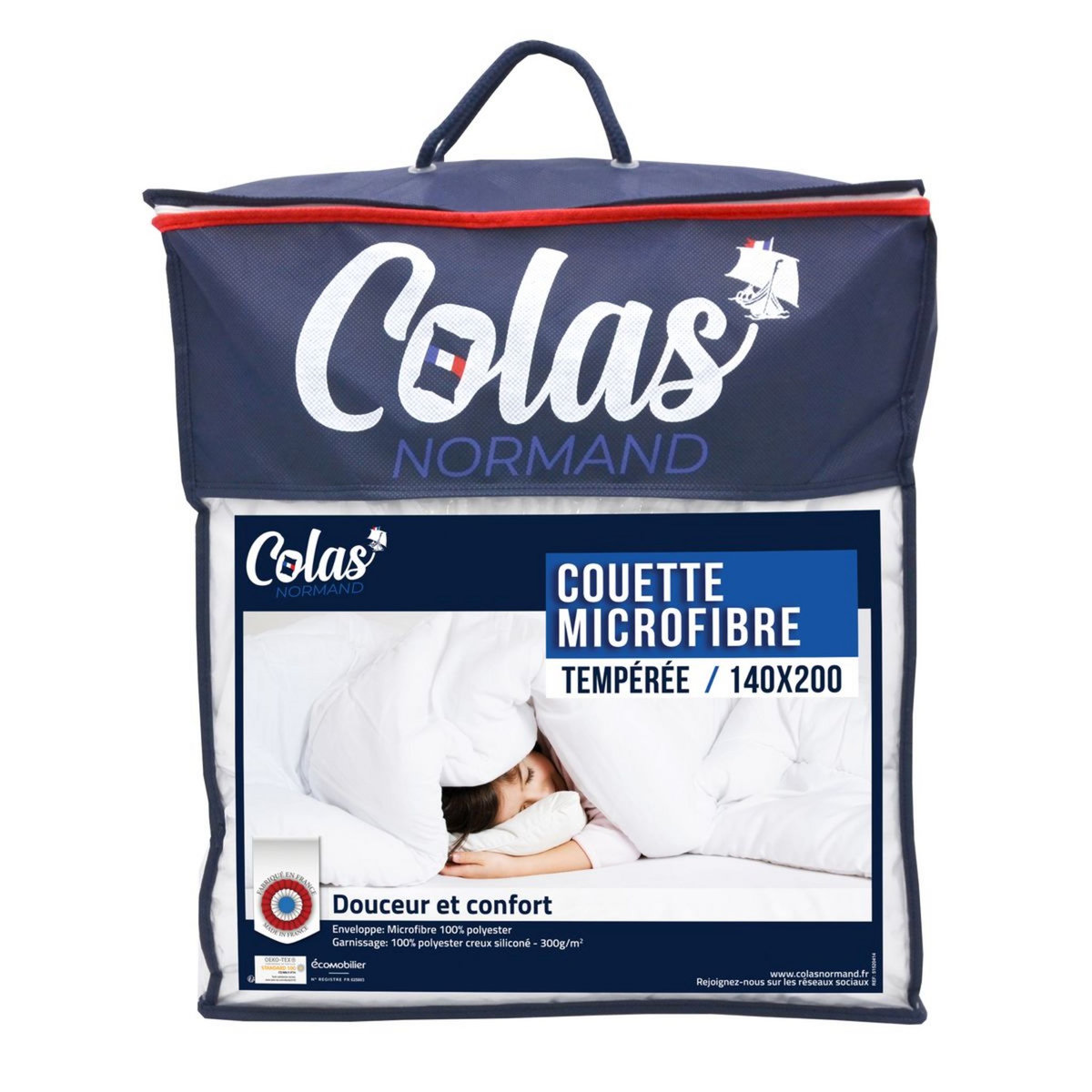 COLAS NORMAND Couette tempérée en polyester 300 g/m²