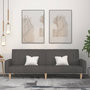 Voir la diapositive 1 : VIDAXL Canape-lit a 2 places gris fonce tissu