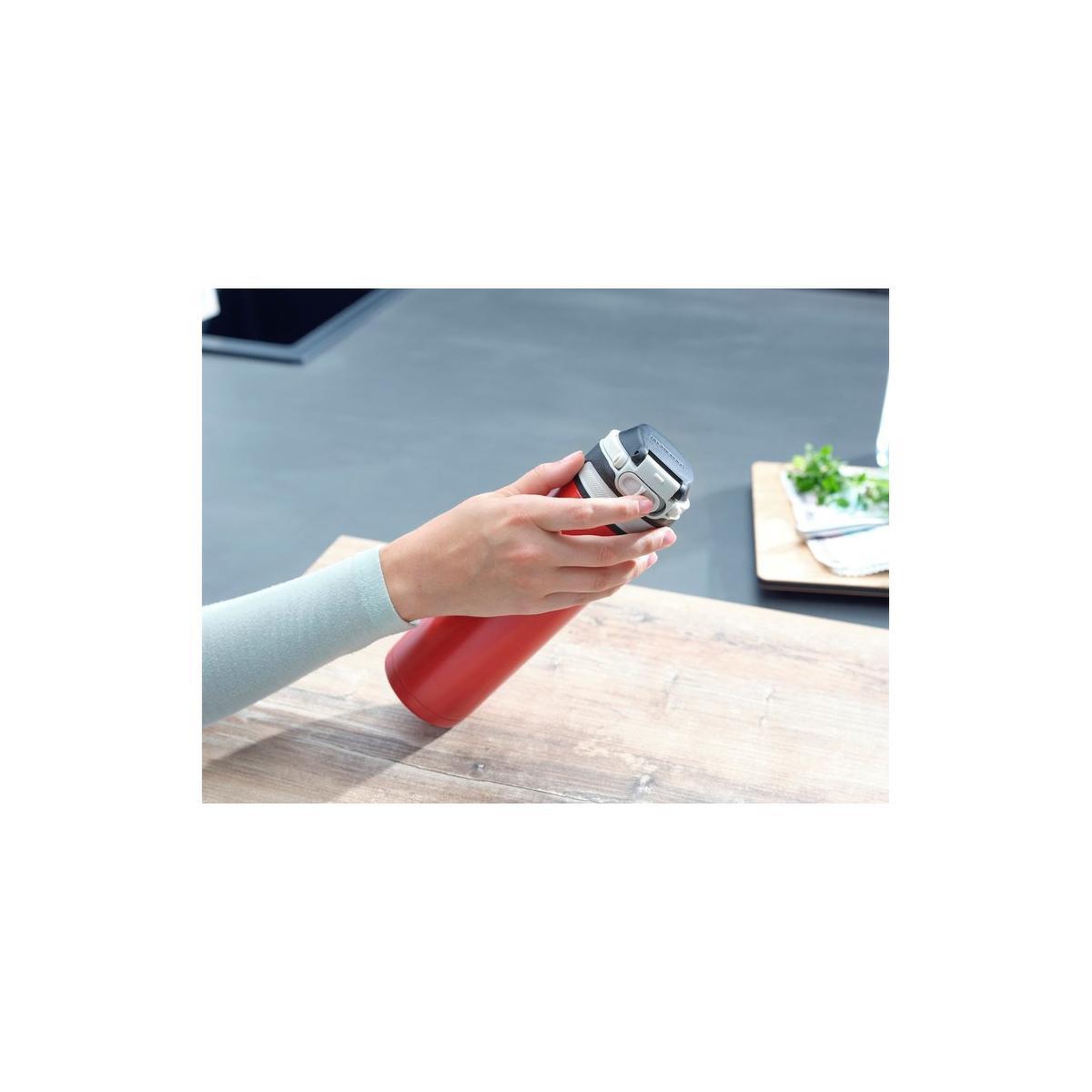 Voir la diapositive 3 : Leifheit Leifheit 03273 thermos 600 ml Noir, Rouge Acier inoxydable