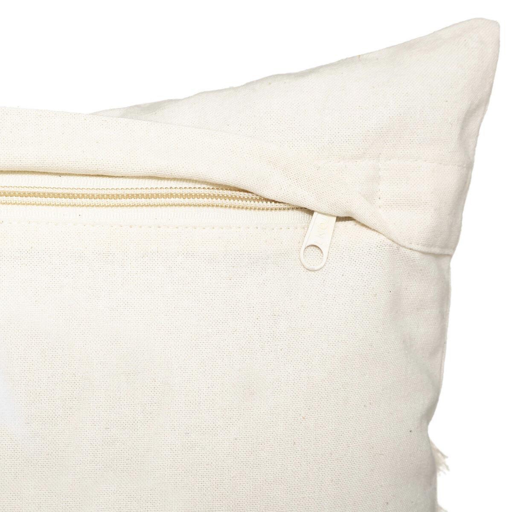 Voir la diapositive 3 : ATMOSPHERA Coussin déco  coton macramé  30x50cm ivoire