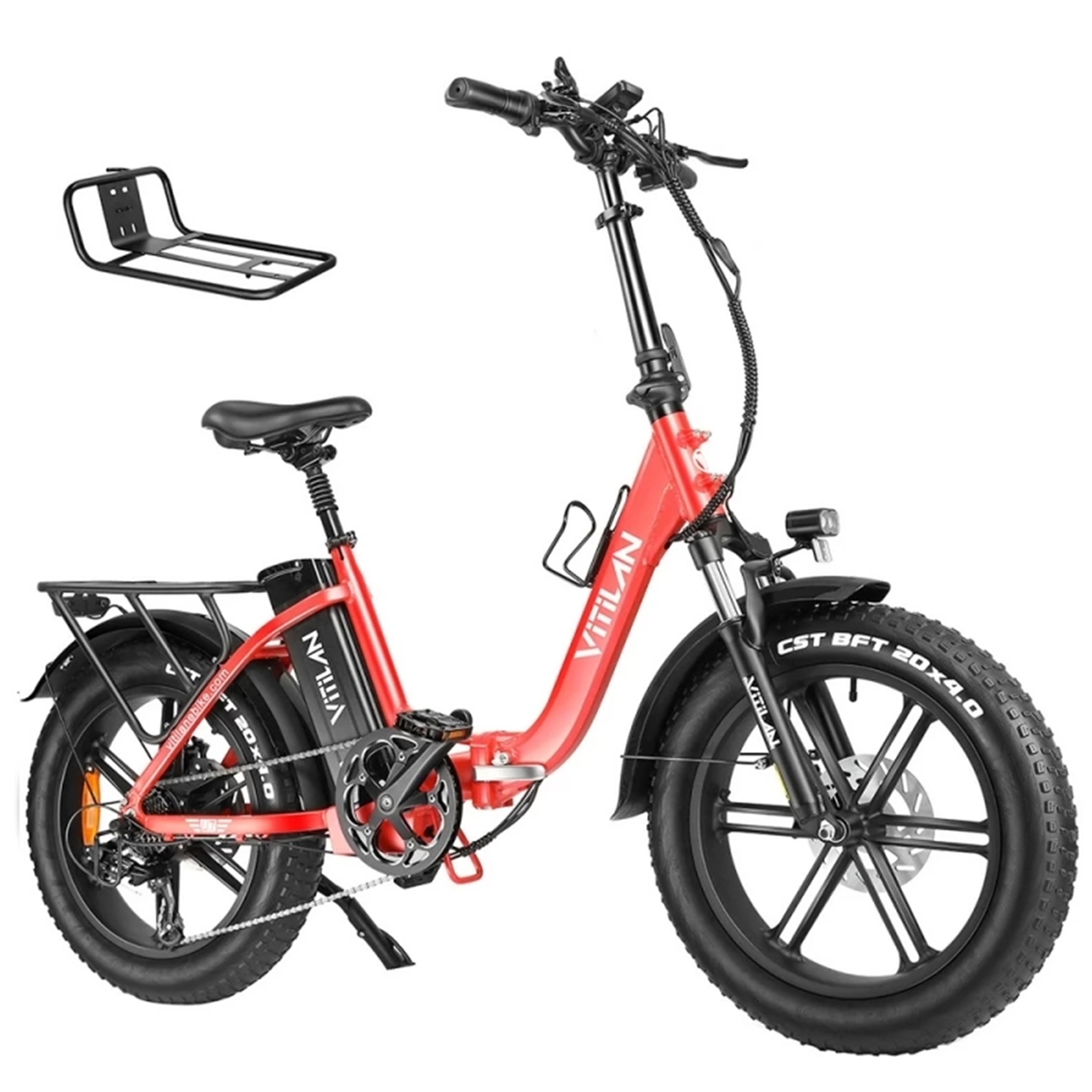 Voir la diapositive 1 : VITILAN Vélo électrique pliable Vitilan U7 2.0 - 20 pouces - Cadre ouvert - 48 V 20 Ah