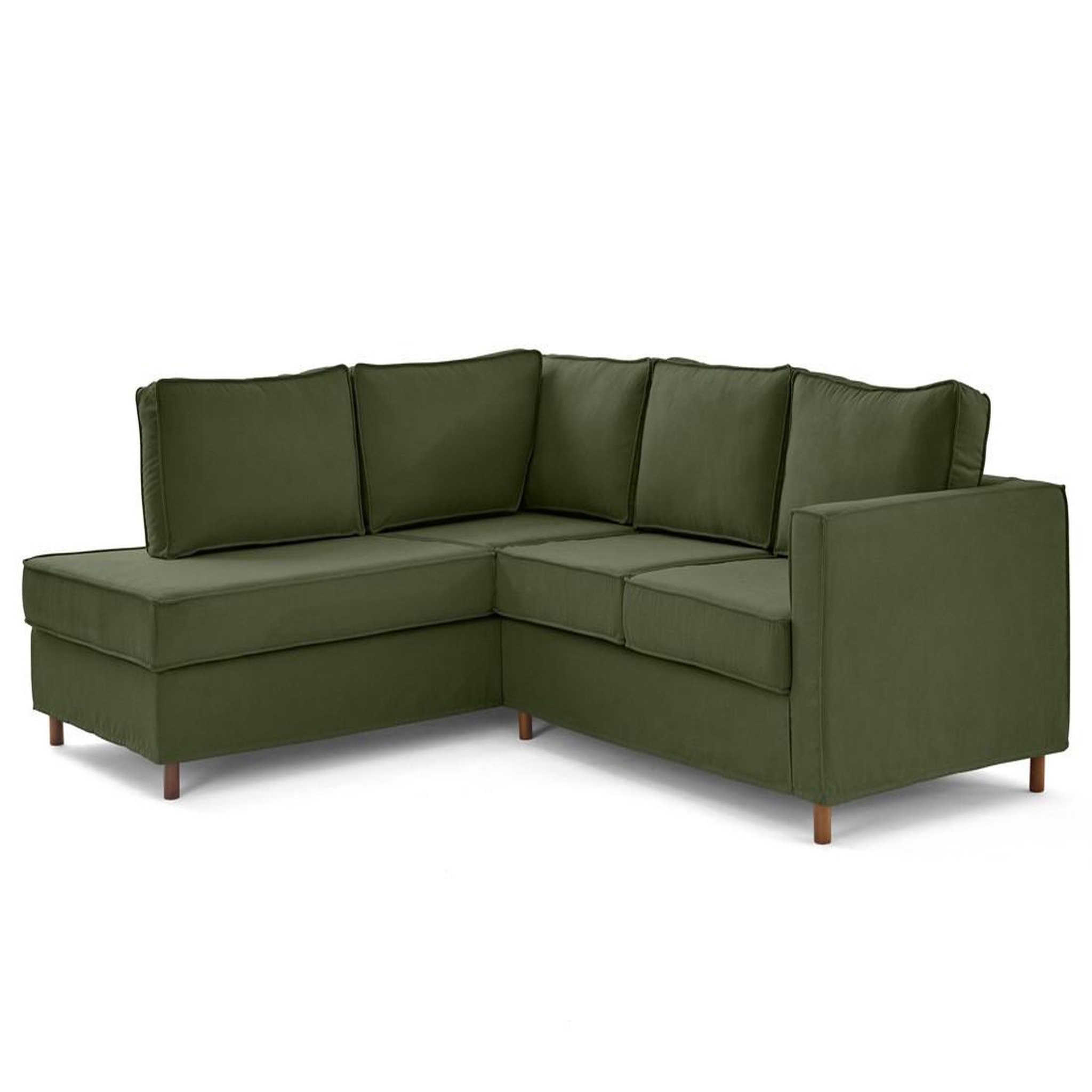 Voir la diapositive 4 : LISA DESIGN Jake - canapé déhoussable d'angle gauche 5 places en tissu