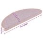 Voir la diapositive 6 : VIDAXL Tapis d'escalier autocollants 15 pcs 65x21x4 cm Rouge