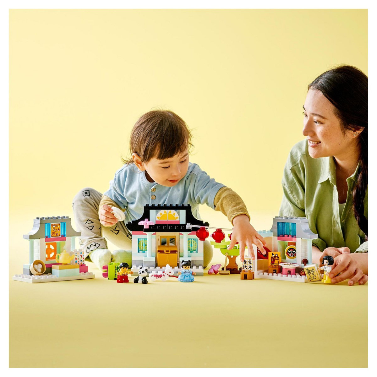 LEGO Duplo Ma ville 10411 Découvrir la culture chinoise, Jouet Éducatif, avec Figurine Panda, et Briques