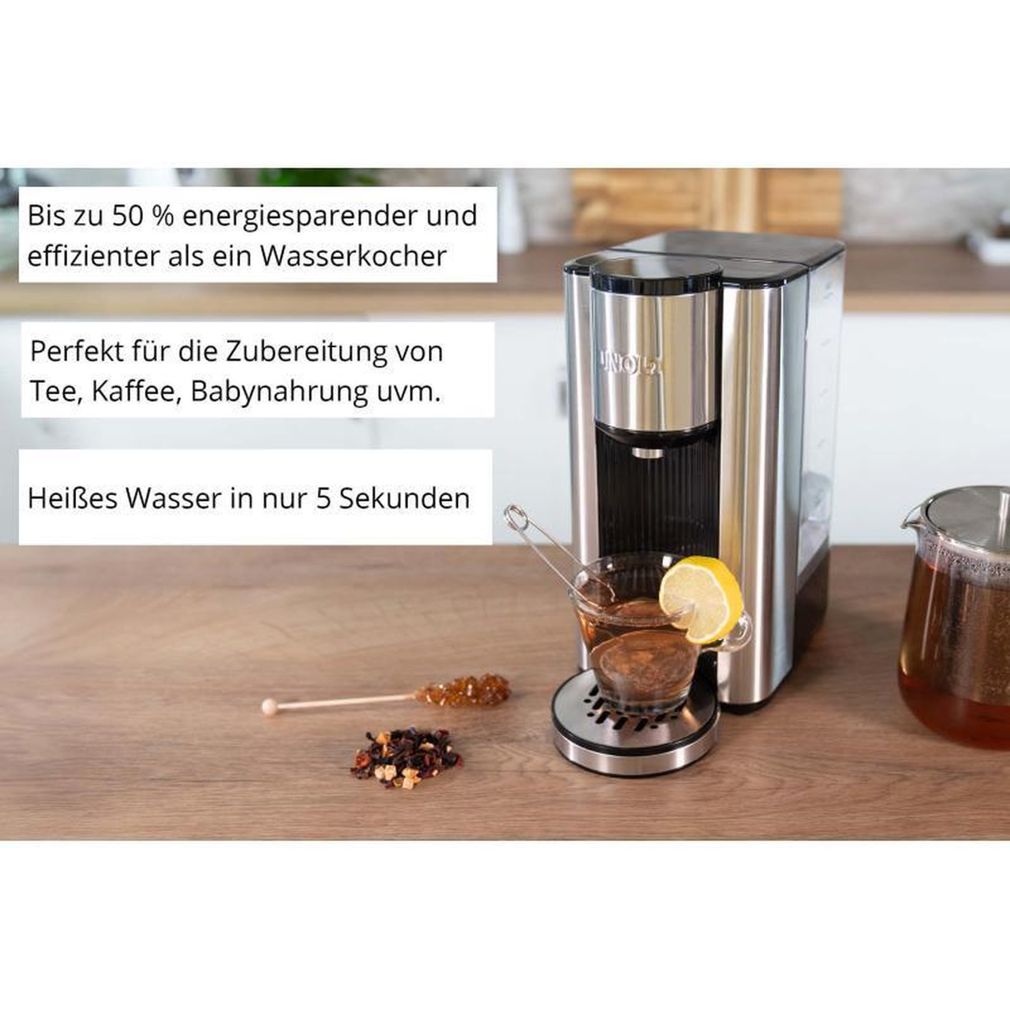 Voir la diapositive 3 : Unold Unold Hot Water Dispenser Ava silver black (18615)