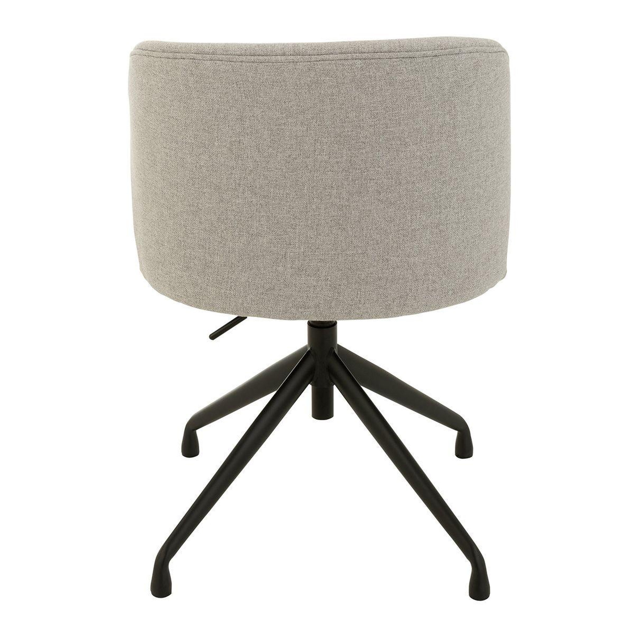 Voir la diapositive 4 : J-LINE Chaise pivotante en lin  gena  56cm gris
