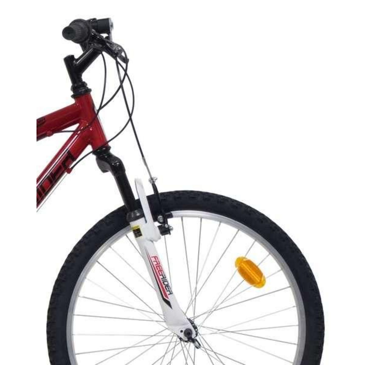 FREERIDER Vélo enfant (140/160 cm) - VTT 24'' Tout Suspendu Freerider - 18 Vitesses Indexées - Fourche télescopique - Dérailleur Shimano - Freins V-brake