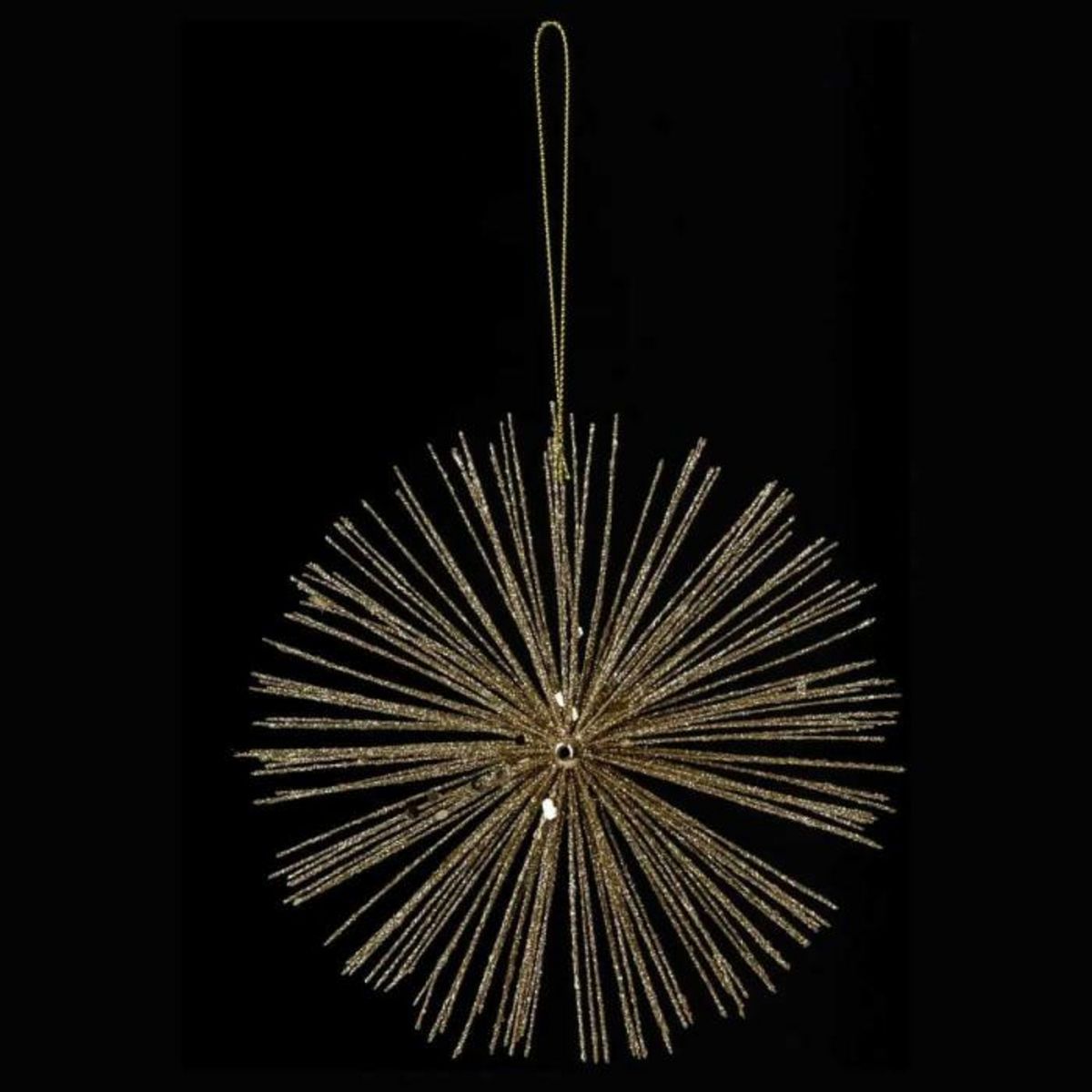 ATMOSPHERA Sujet de Noël Étoile Pailletée  Galaxy  15cm Champagne