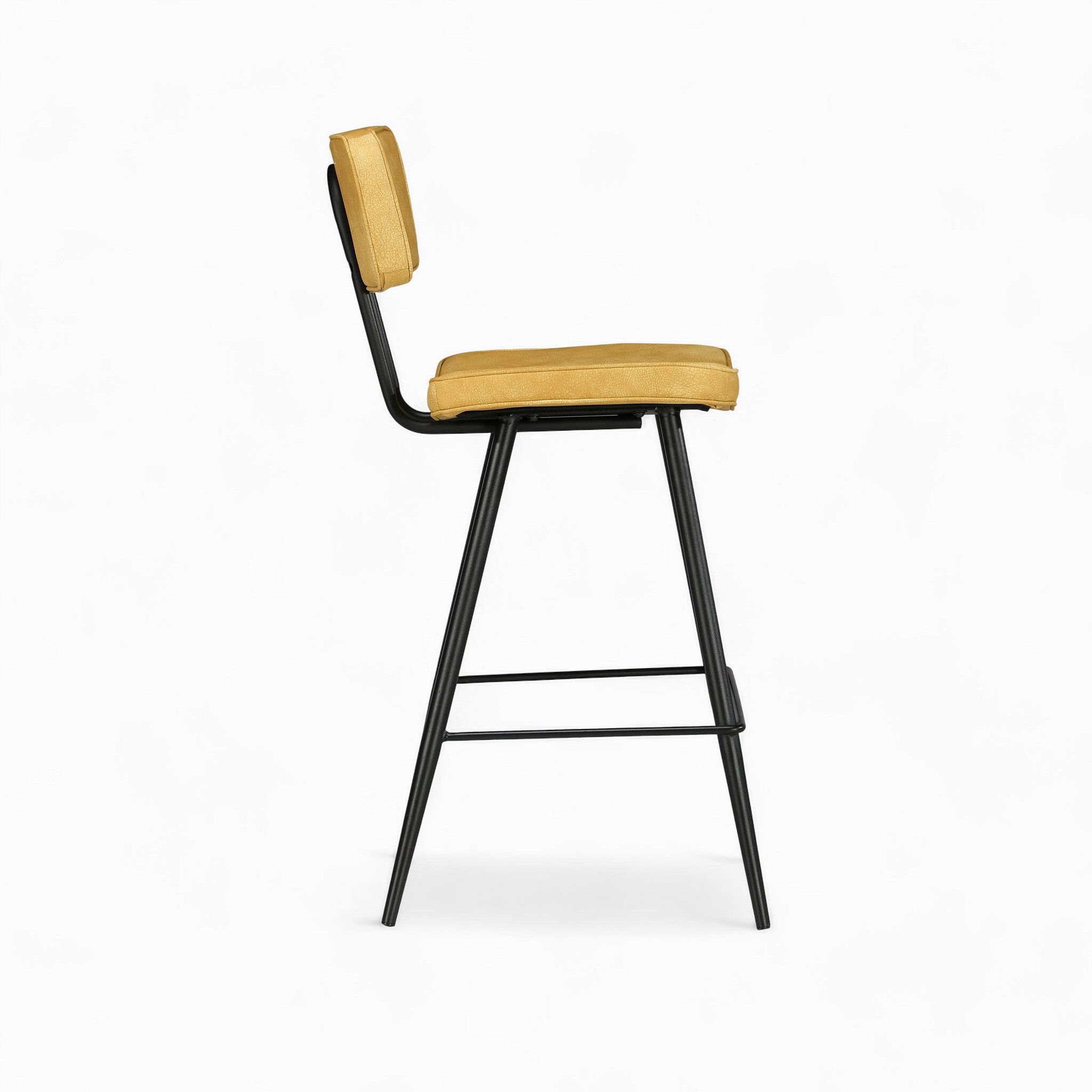 Voir la diapositive 6 : MAISON PAVANE Pack 4 chaises pour îlot central bleues et jaunes 66 cm-texas
