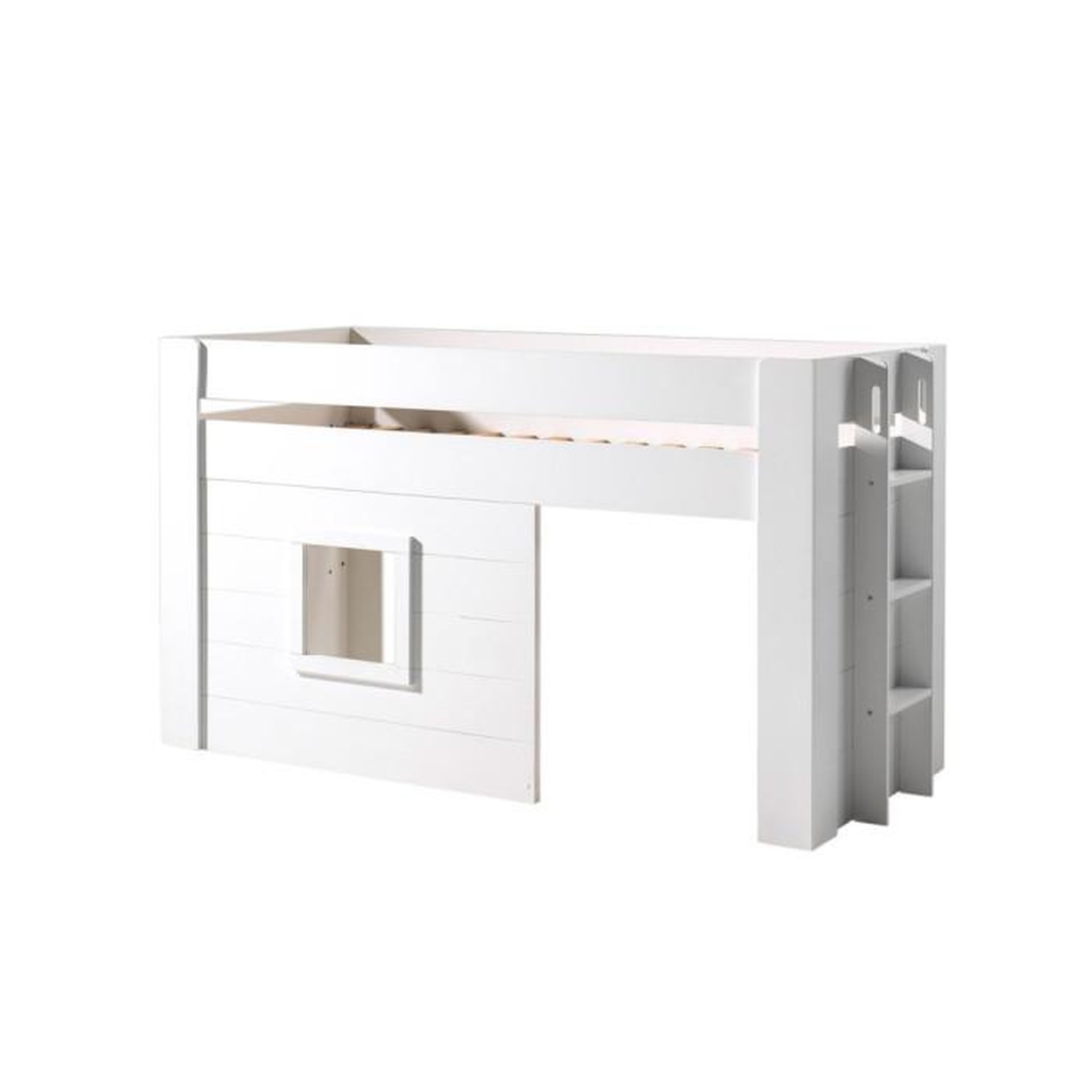 Voir la diapositive 2 : Paris Prix Lit Enfant Cabane  Noah  90x200cm Blanc