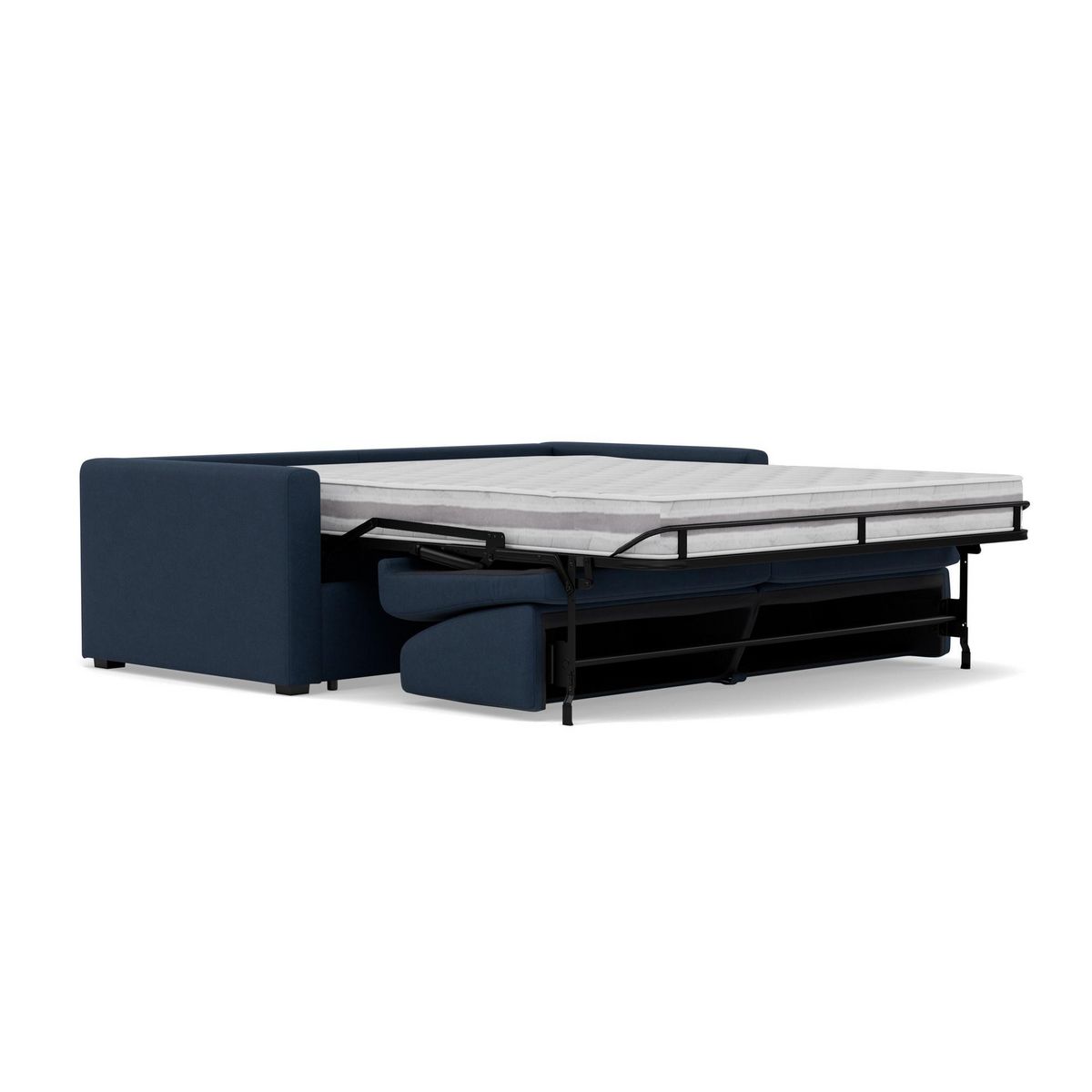 BEST MOBILIER Julia - canapé 3 places convertible express couchage quotidien 140 cm matelas 18 cm en tissu