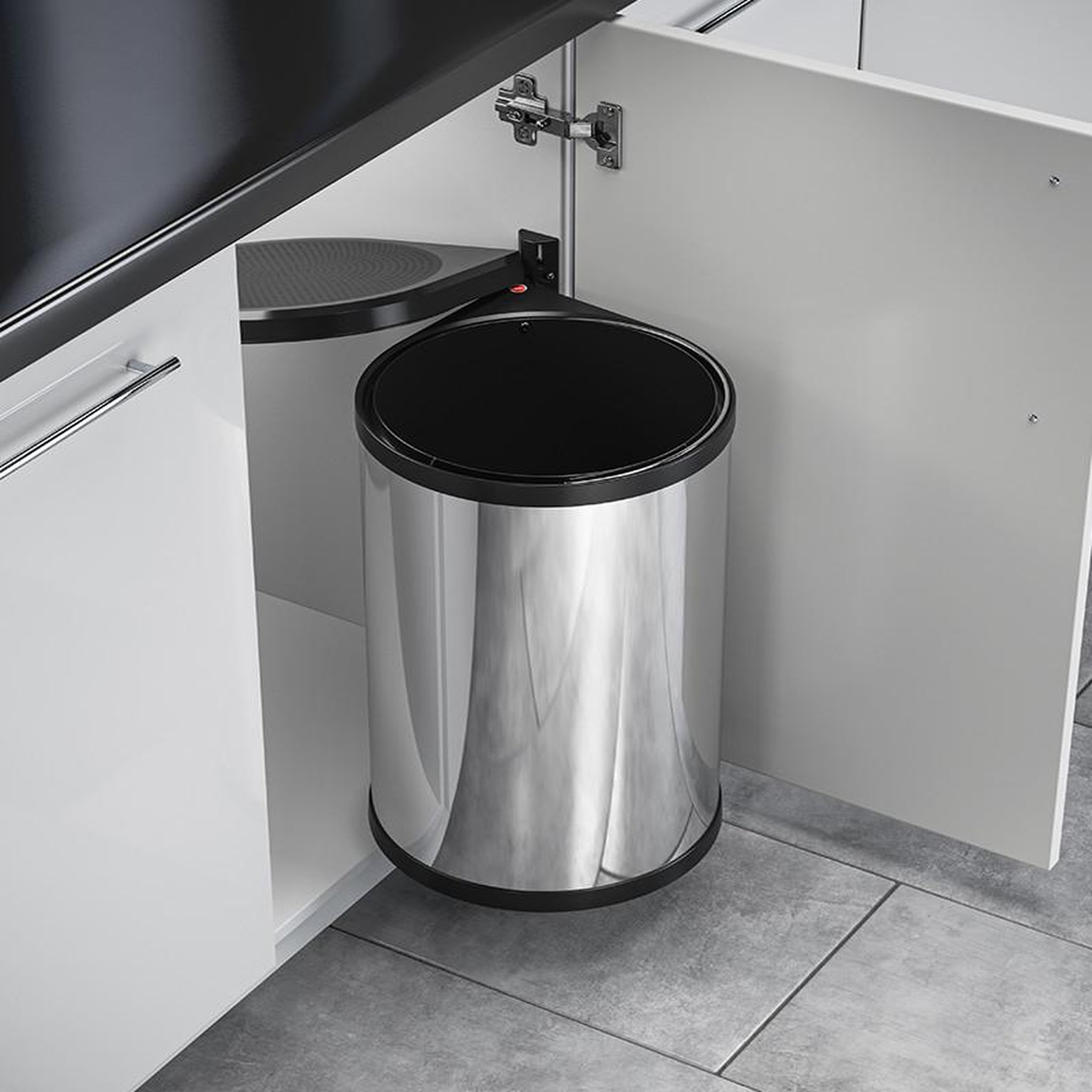 Voir la diapositive 2 : HAILO Poubelle encastrable sous évier 20l hailo as mono
