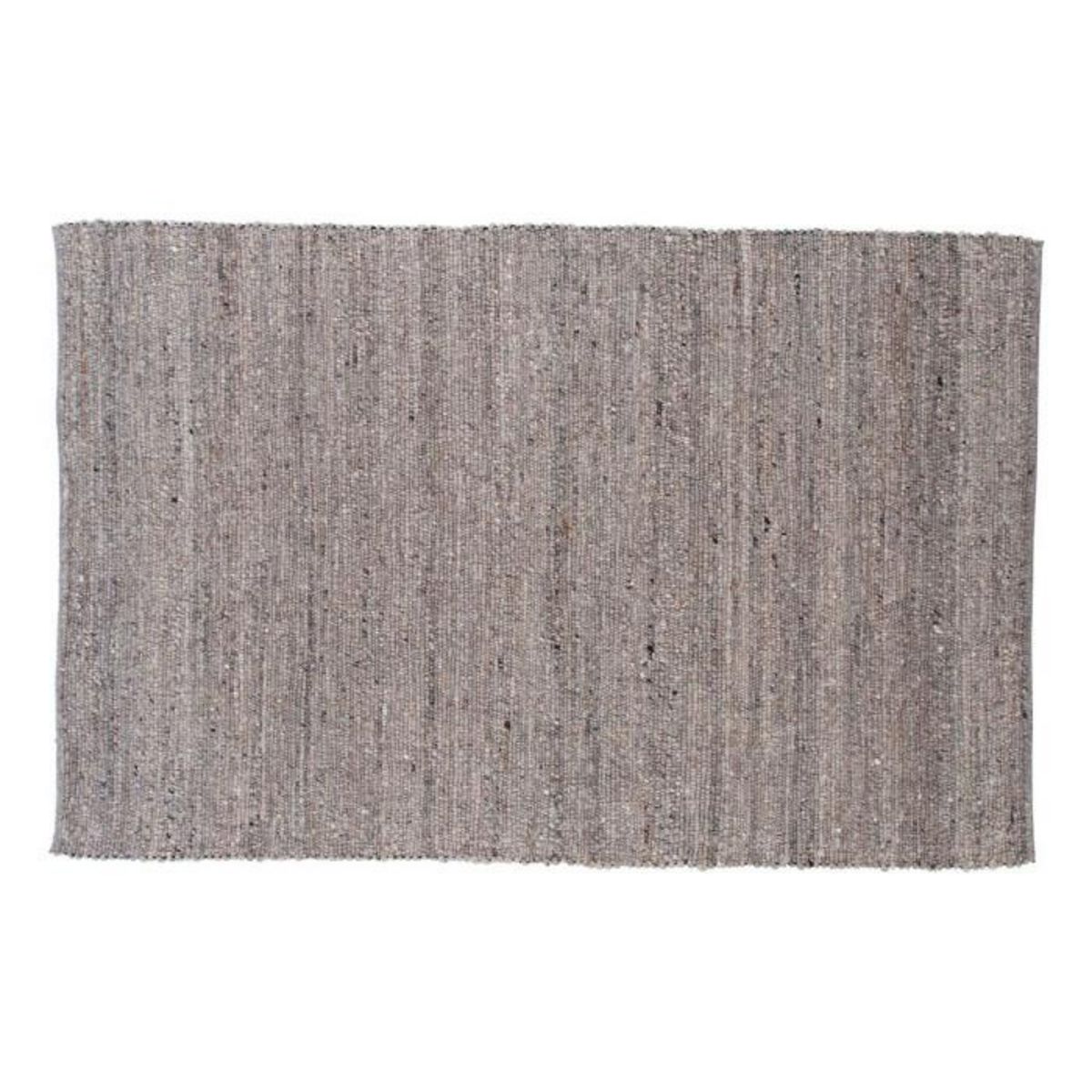 Paris Prix Tapis Déco en Laine  Loump  160x230cm Gris & Beige
