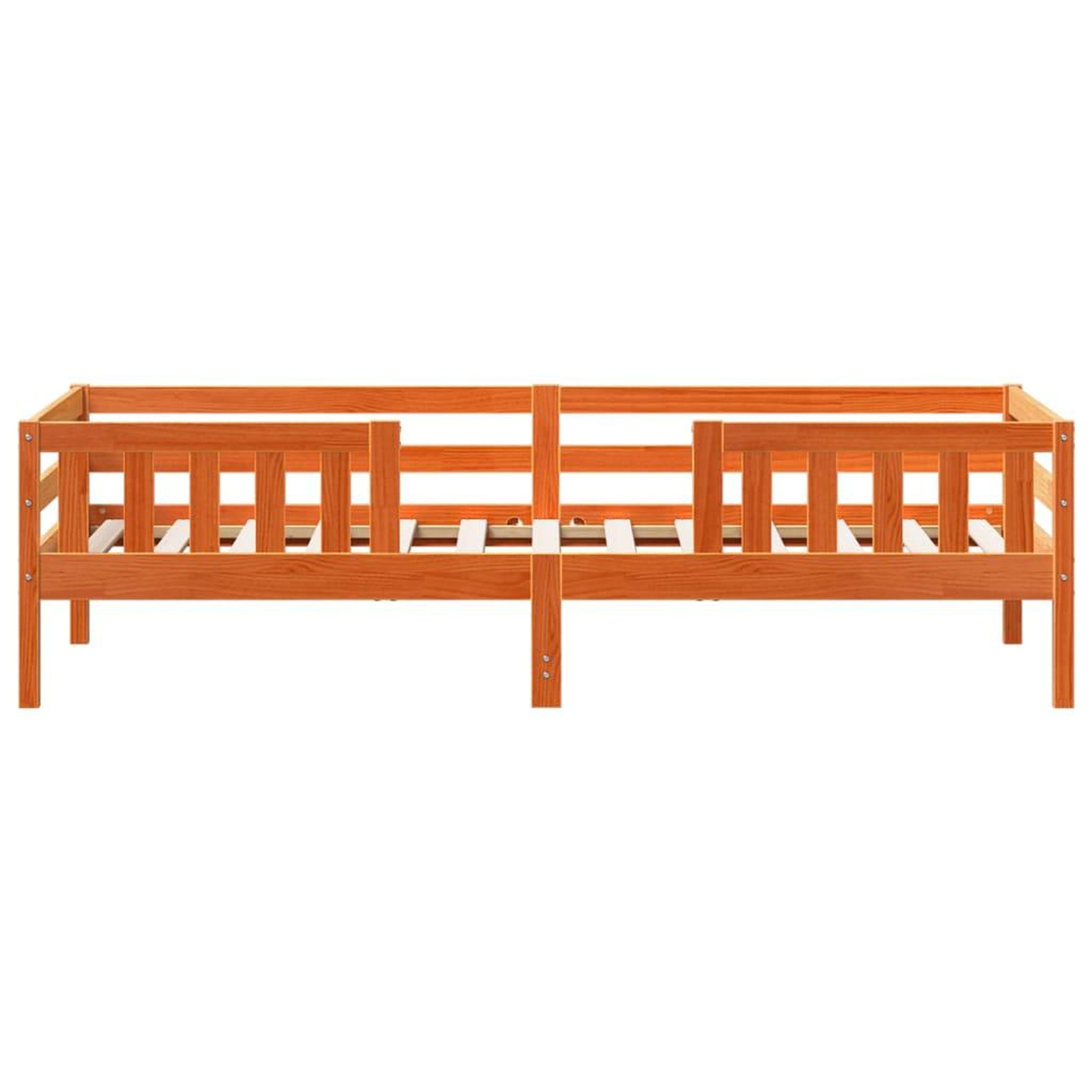 Voir la diapositive 3 : VIDAXL Cadre de lit sans matelas cire marron 75x190 cm bois pin massif