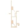 Voir la diapositive 4 : VIDAXL Arbre a chat du sol au plafond Creme 277-303 cm