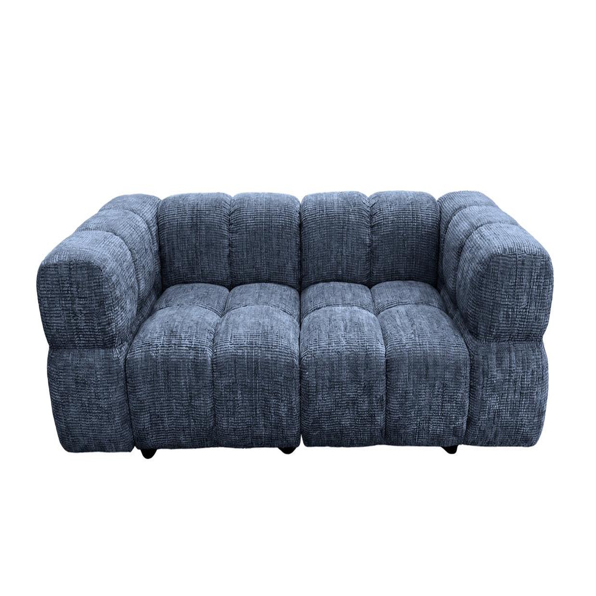 Voir la diapositive 1 : CASANOVA PARIS Gustave - canapé droit tissu chenille 2 places