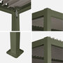 Voir la diapositive 6 : SWEEEK Pergola bioclimatique aluminium et acier lames orientables 4x3m Palace