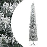 VIDAXL Sapin de Noël mince avec support et flocon de neige 270 cm PVC