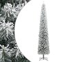 Voir la diapositive 1 : VIDAXL Sapin de Noël mince avec support et flocon de neige 270 cm PVC