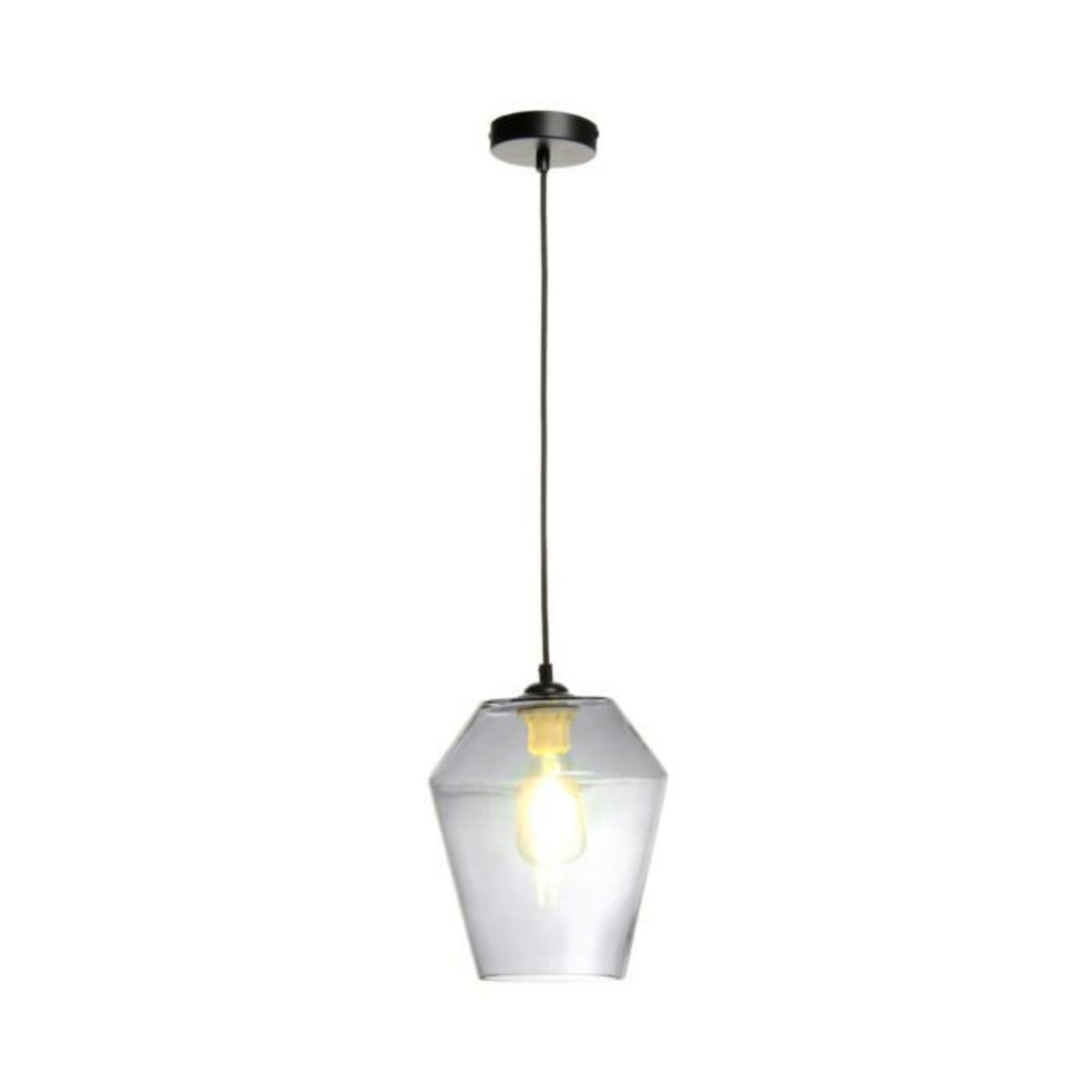 Paris Prix Lampe Suspension en Verre  Planta  30cm Gris