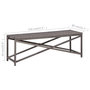 Voir la diapositive 5 : VIDAXL Banc de jardin 120 cm Resine tressee Gris