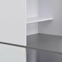 Voir la diapositive 5 : VIDAXL Table de bar avec armoire Blanc 115x59x200 cm