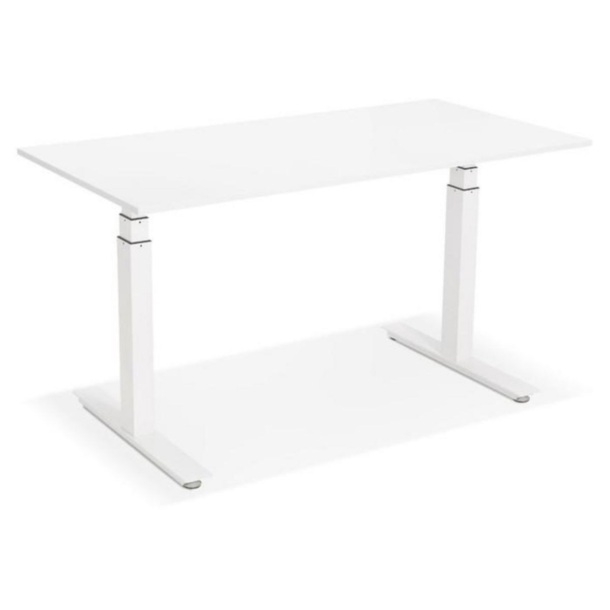 Paris Prix Bureau Design Réglable  Électrique  140cm Blanc