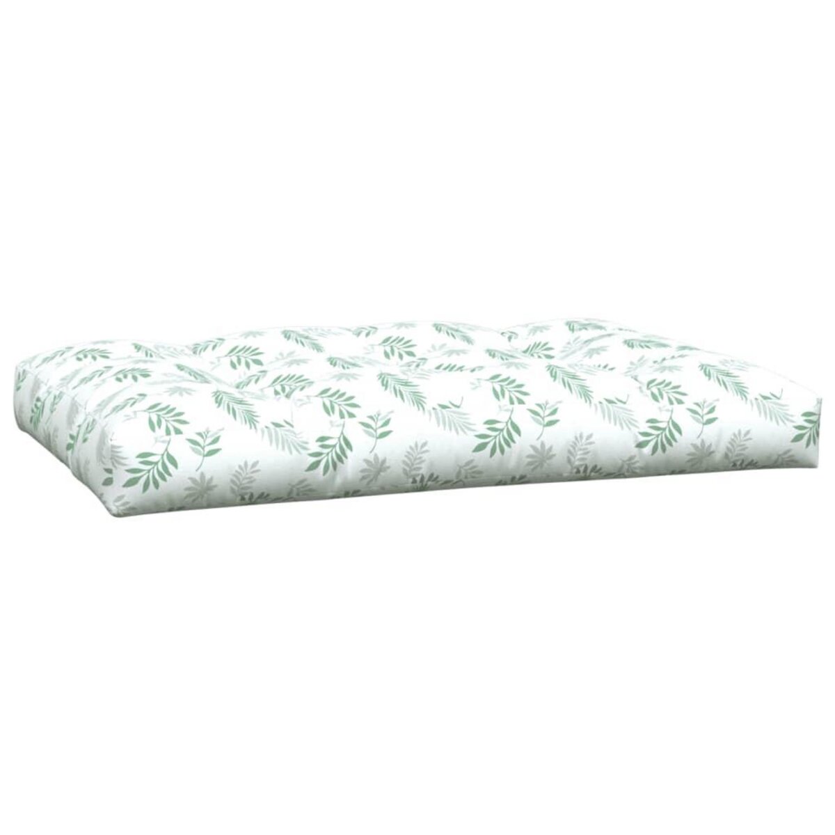VIDAXL Coussins de palette lot de 5 motif de feuilles tissu