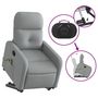 Voir la diapositive 5 : VIDAXL Fauteuil de massage inclinable Gris clair Tissu