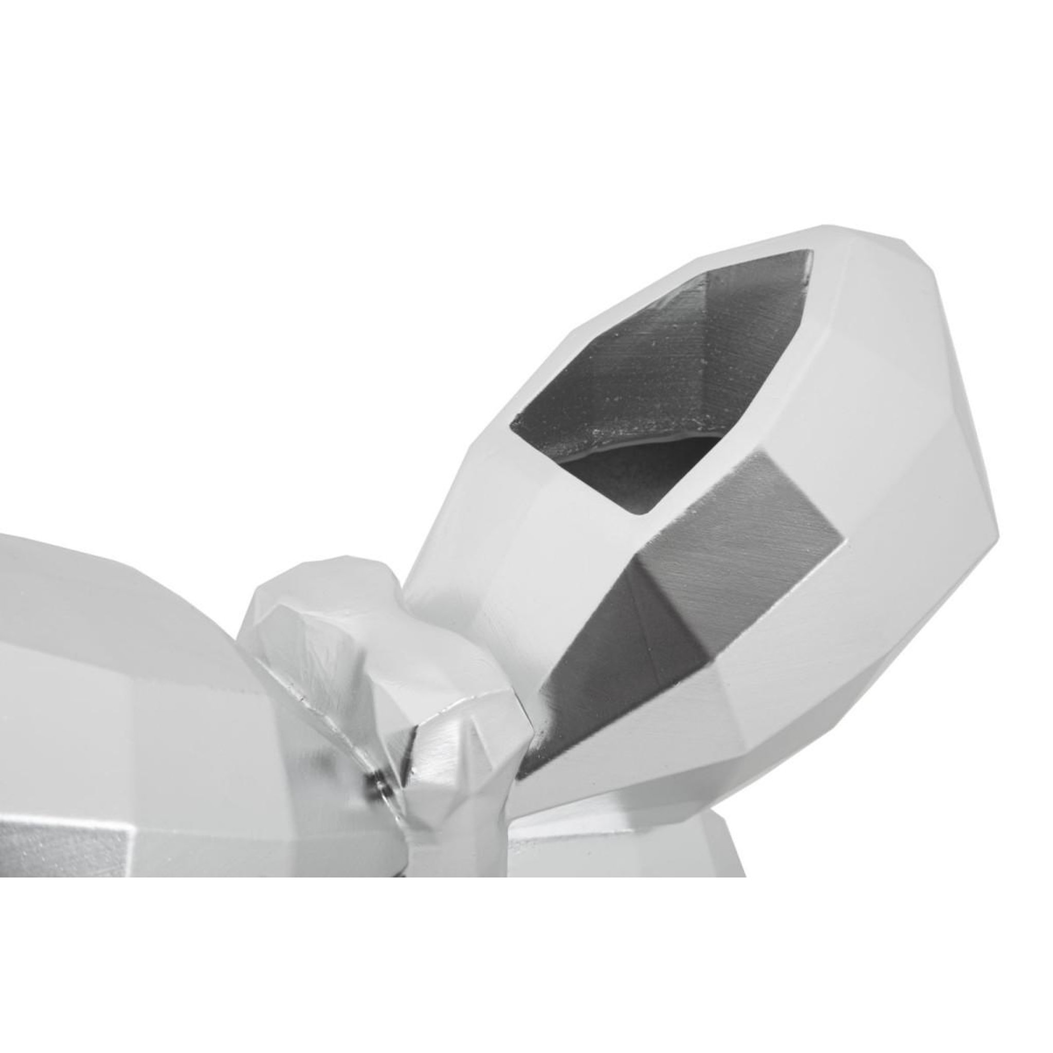 Voir la diapositive 4 : Paris Prix Vase design en résine  butterfly  22cm argent