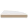 Voir la diapositive 4 : VIDAXL Etagere d'angle flottante blanc 35x35x3,8 cm MDF
