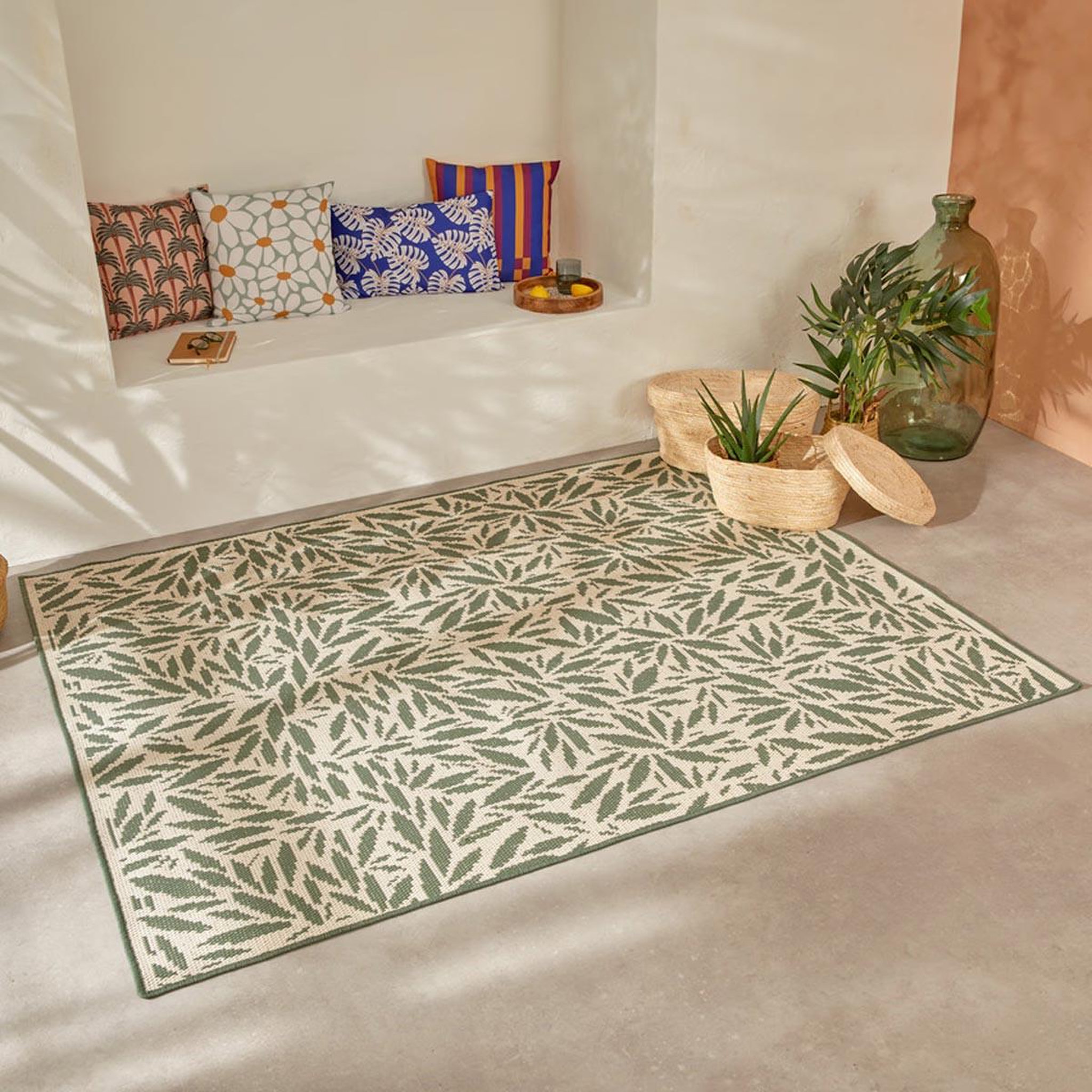 Voir la diapositive 2 : ATMOSPHERA Tapis intérieur & extérieur  ilanga  150x200cm vert